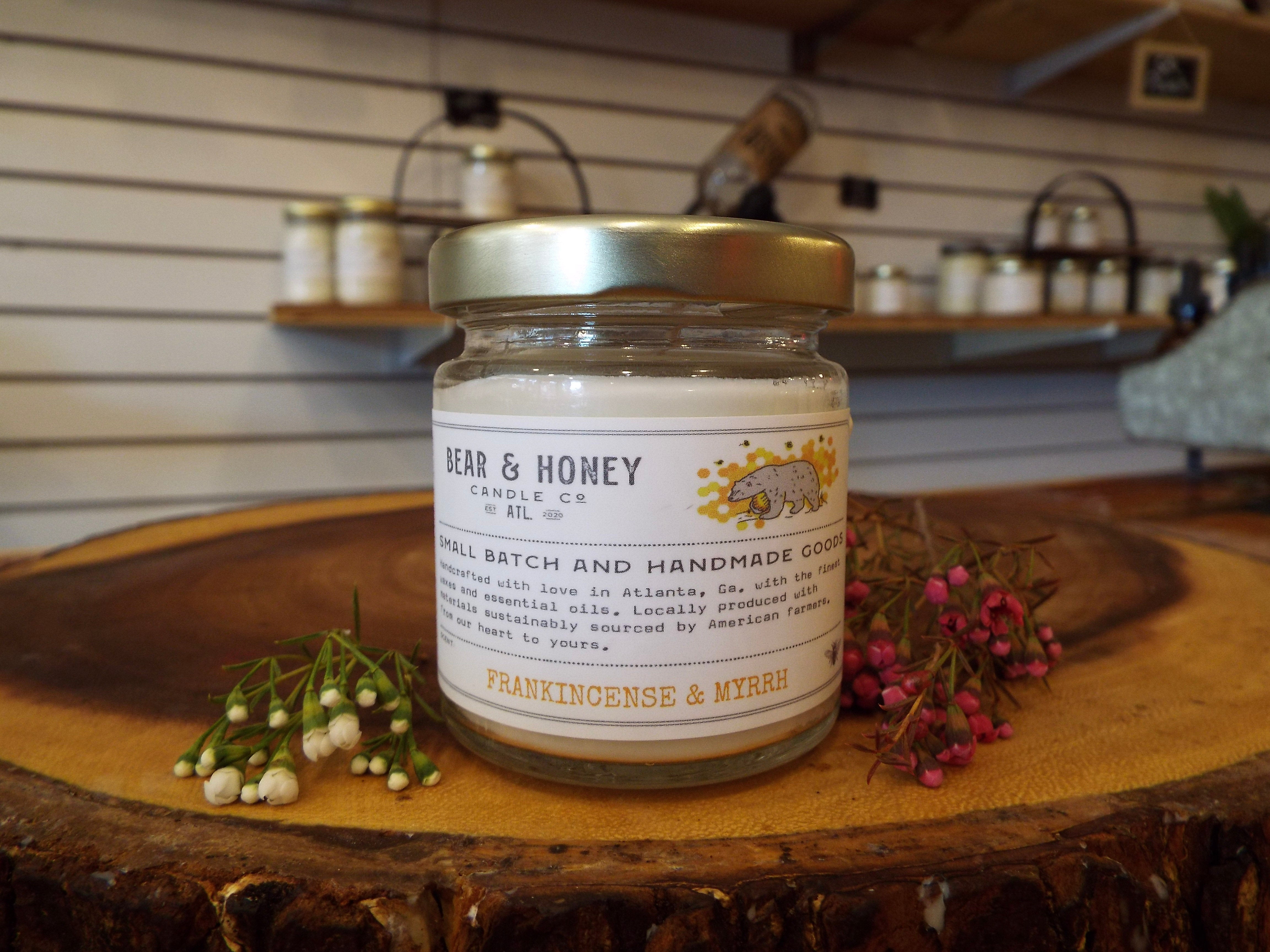 Frankincense and Myrrh – Bear and Honey Candle